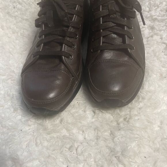 MBT400273-01 Brown Leather Toning Walking Shoes Women SZ10-10.5 - Picture 3 of 10